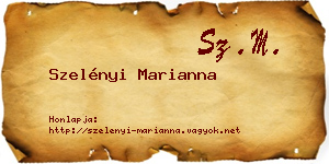 Szelényi Marianna névjegykártya